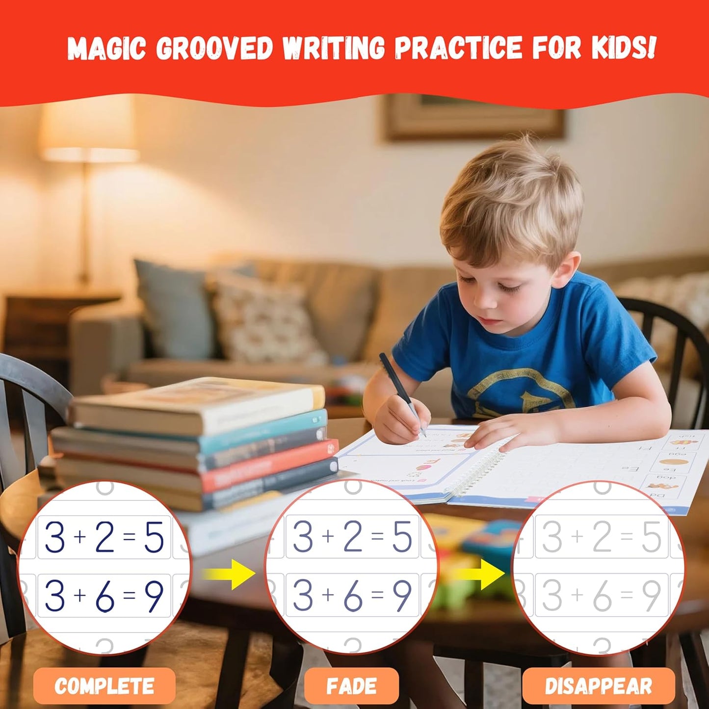 Magic Grooved Writing Practice for Kids Ages 3-8