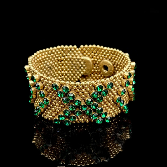 Oriental Emerald Green/Copper Alloy Green Zircon Bracelet